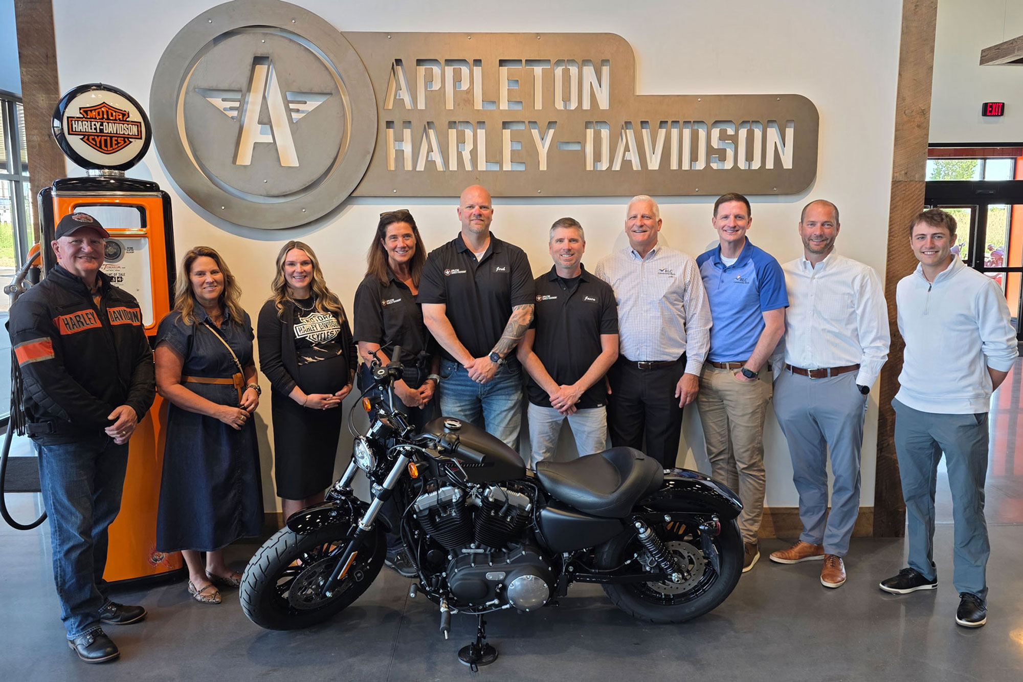 Appleton Harley Davidson and BLC Community Bank Teams