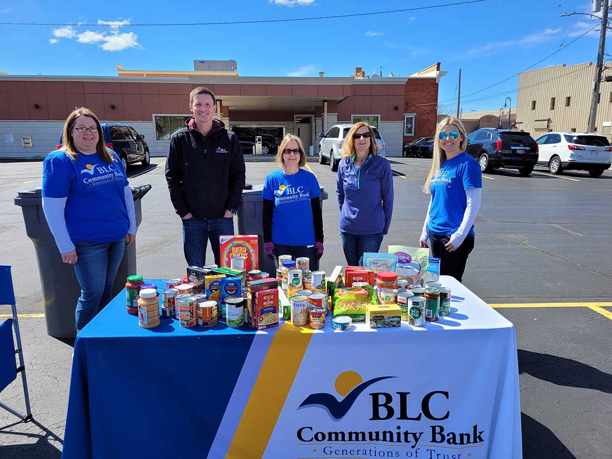 BLC Community Bank employees working at our annual Shredfest event.