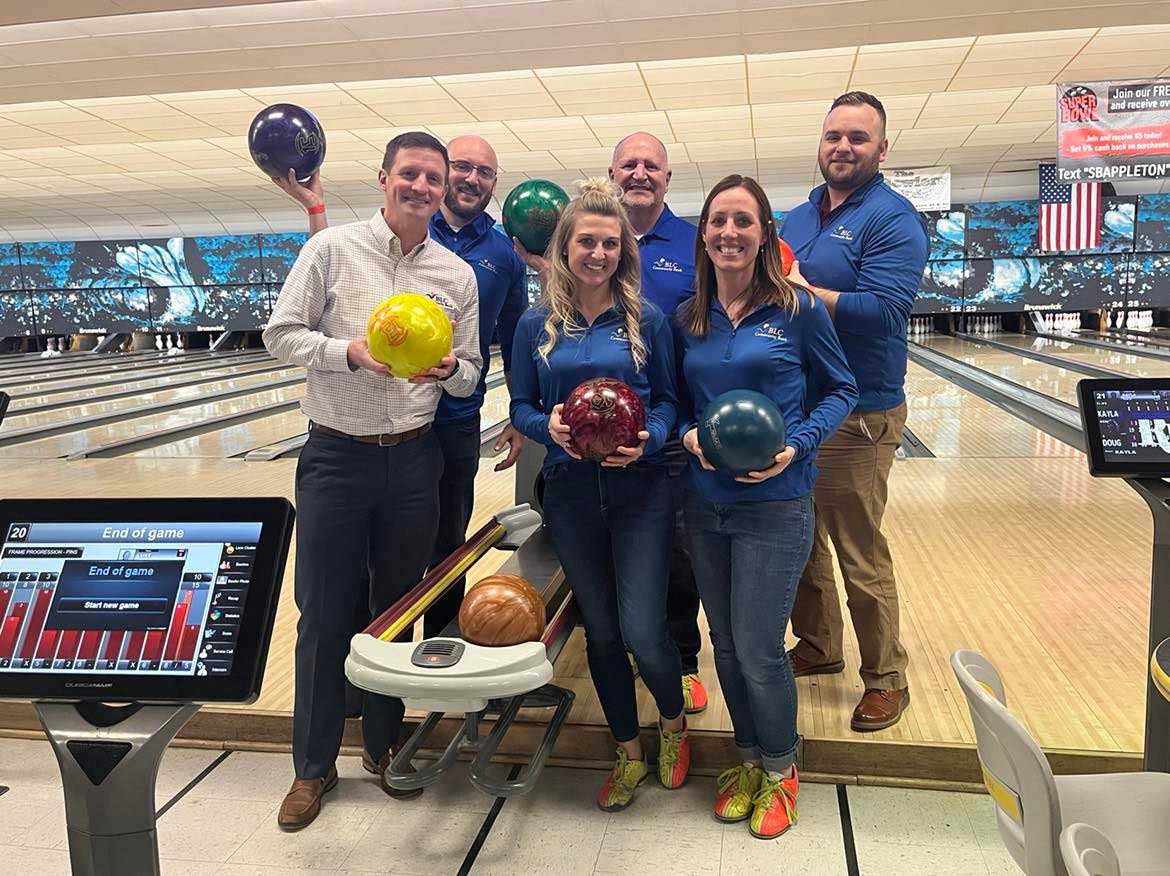 BLC team members took part in the Strikes for Charity event.