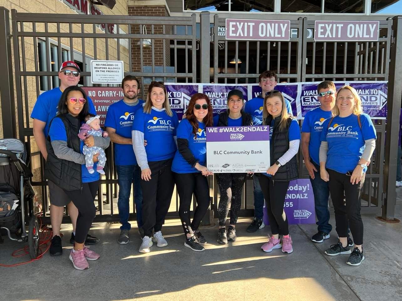 Members of Team BLC participating the Walk to End Alzheimer's.
