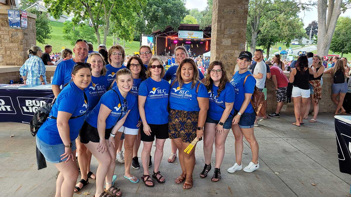 A group of BLC employees volunteered at Spiering’s Cancer Foundation Rock Cancer.